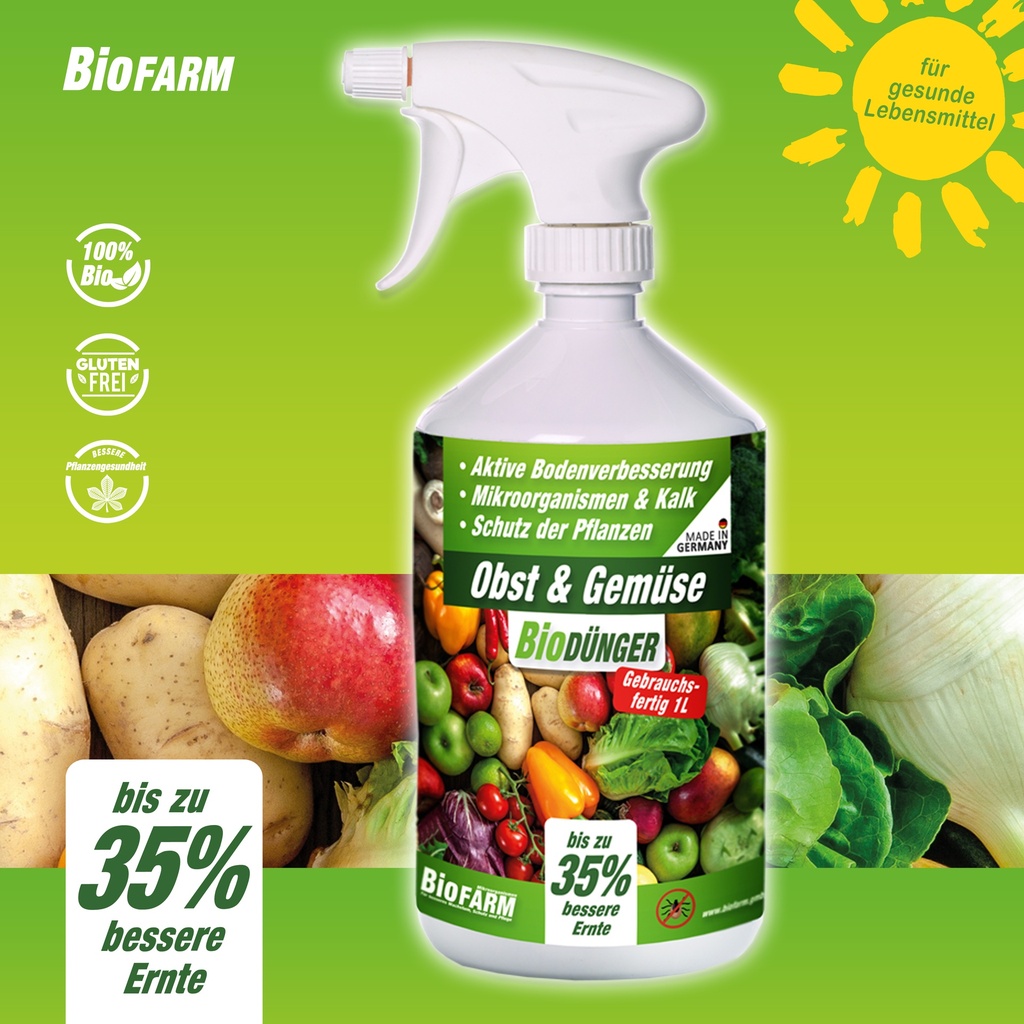 BioFarm Obst & Gemüse gebrauchsfertig